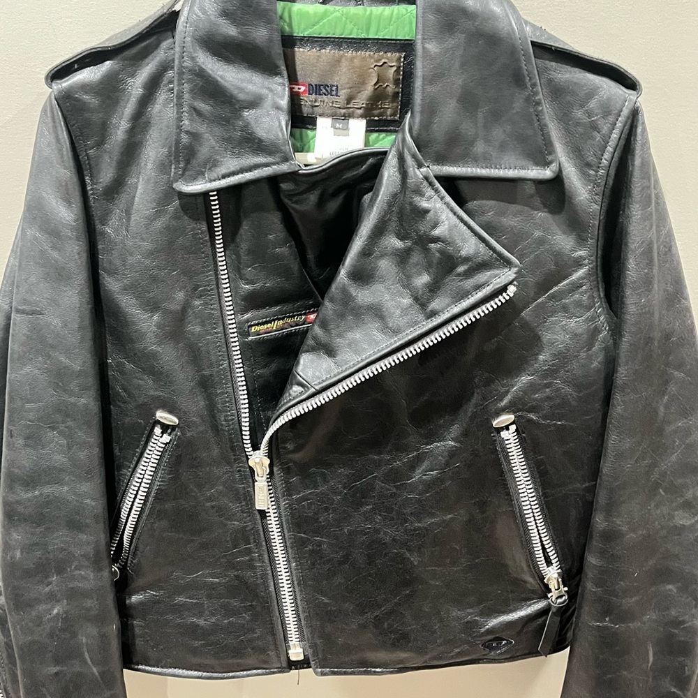 Diesel Leather Jacket NWOT Size M